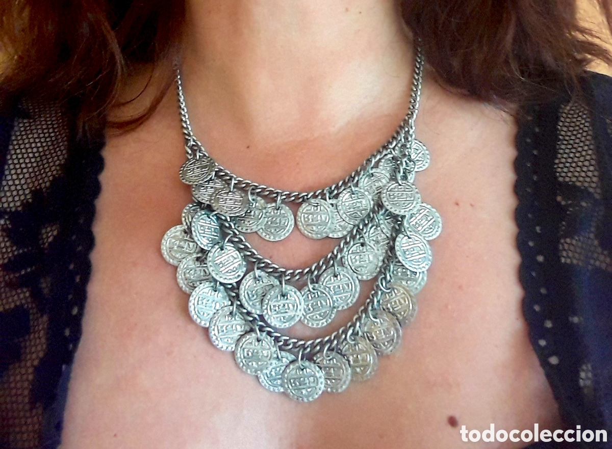 Joyeria: Collar con monedas estilo &eacute;tnico - Foto 2