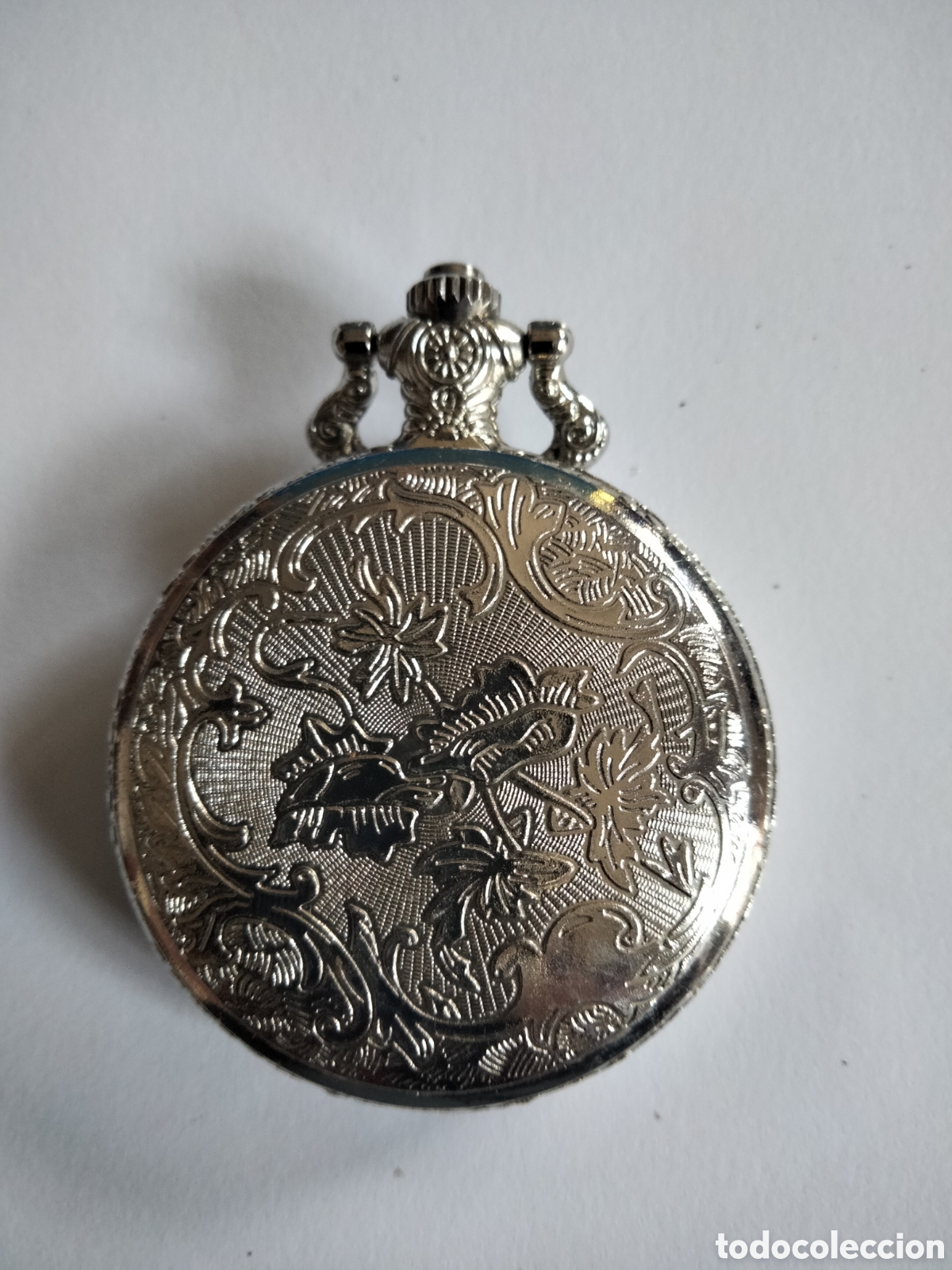 Joyeria: Reloj de bolsillo con imagen recortada de tren - Foto 3