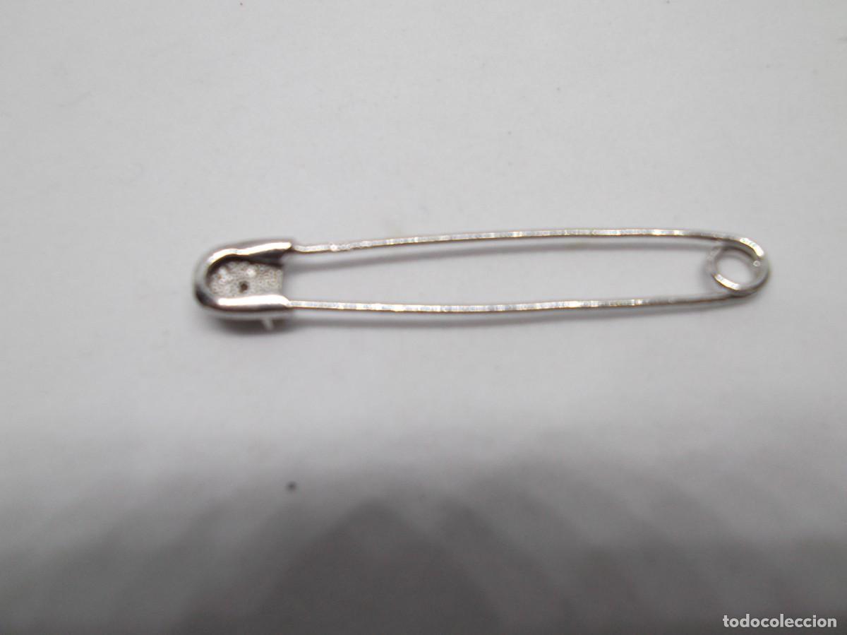 Joyeria: Aguja con tres con circonitas.Vintage - Foto 4