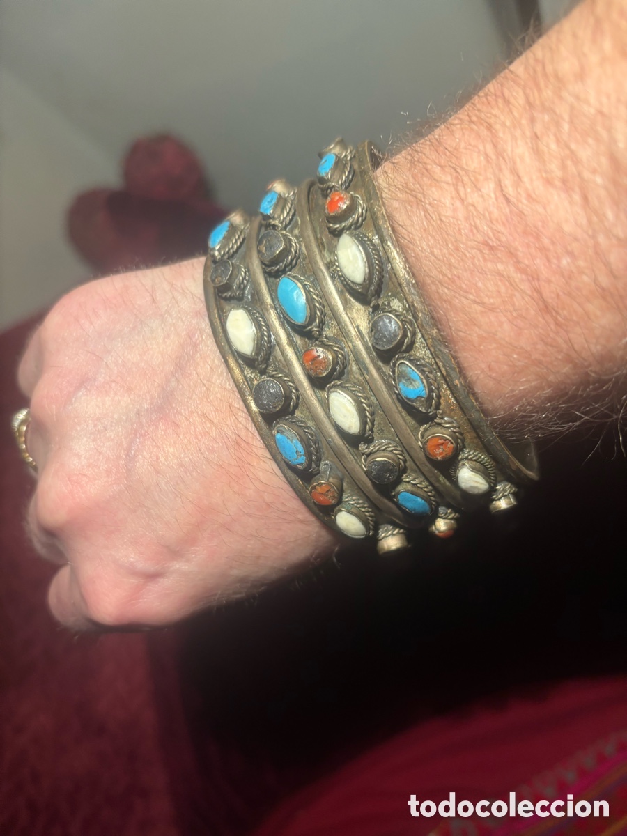 Joyeria: ESPECTACULAR PULSERA &Eacute;TNICA ( plata? ) - Foto 4