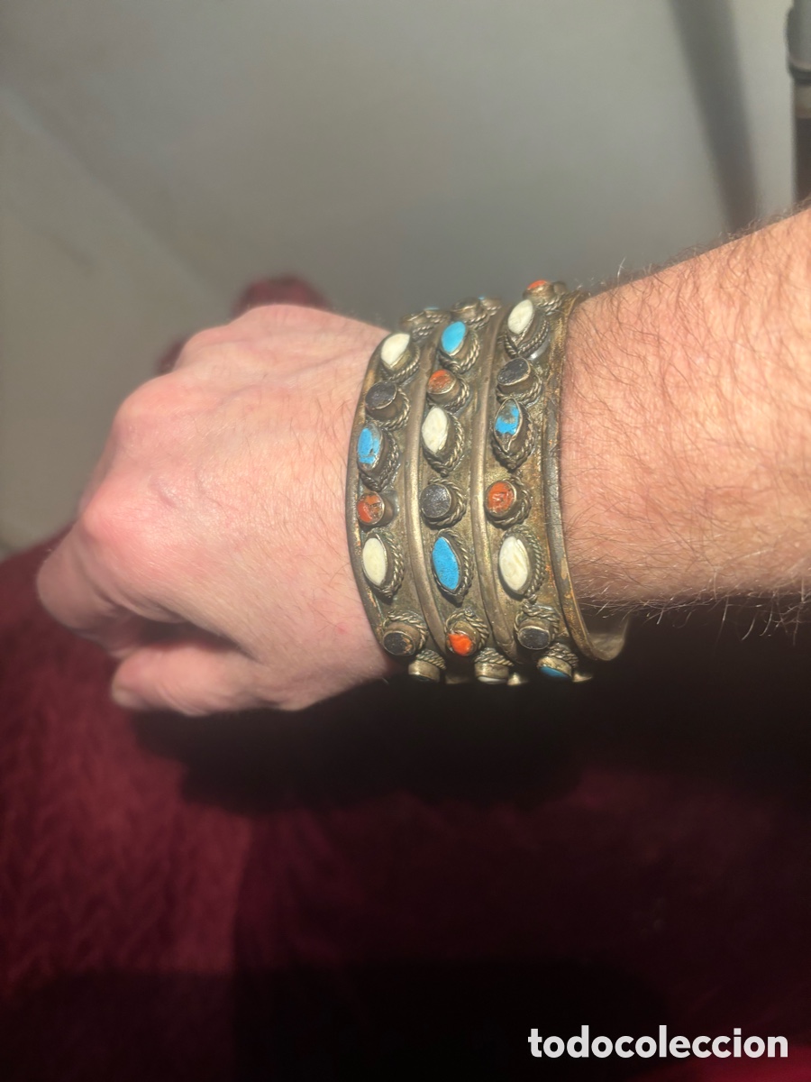 Joyeria: ESPECTACULAR PULSERA &Eacute;TNICA ( plata? ) - Foto 8