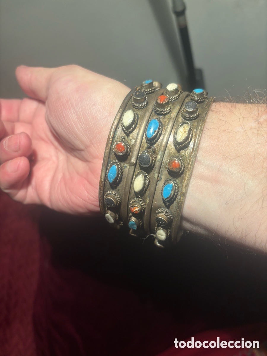Joyeria: ESPECTACULAR PULSERA &Eacute;TNICA ( plata? ) - Foto 9
