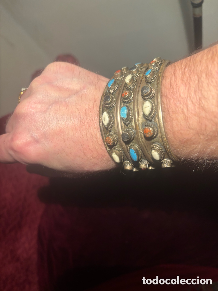 Joyeria: ESPECTACULAR PULSERA &Eacute;TNICA ( plata? ) - Foto 10