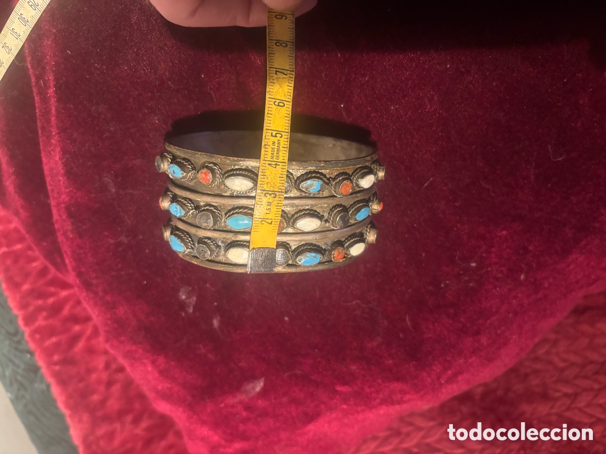 Joyeria: ESPECTACULAR PULSERA &Eacute;TNICA ( plata? ) - Foto 13