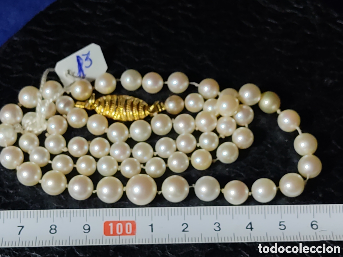 Joyeria: Collar de perlas cultivadas.Vintage.*13* - Foto 4