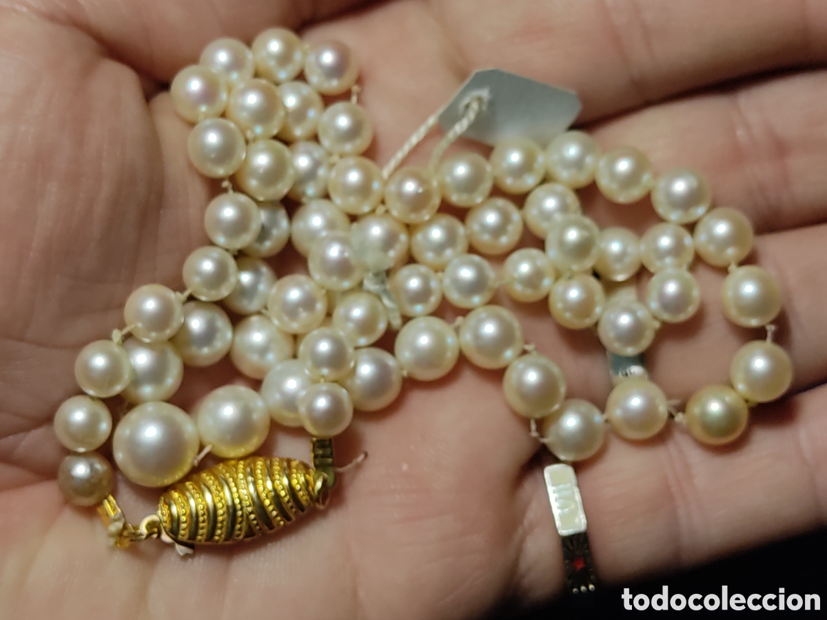 Joyeria: Collar de perlas cultivadas.Vintage.*13* - Foto 5