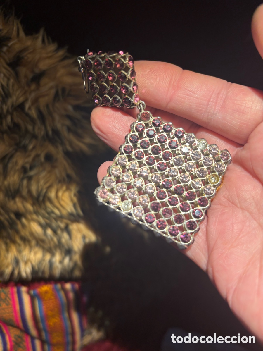 Joyeria: PRECIOSOS PENDIENTES VINTAGE DE STRASS - Foto 3