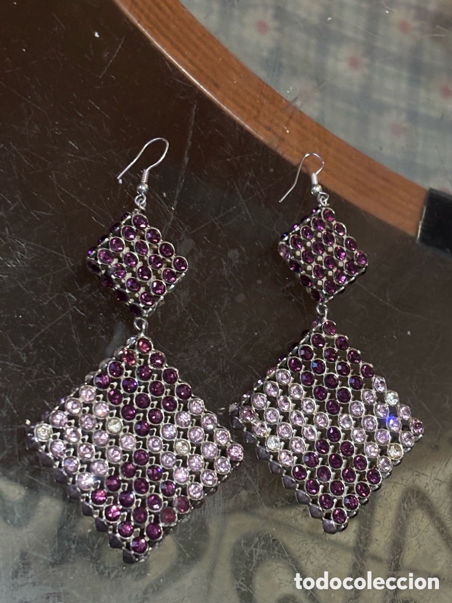 Joyeria: PRECIOSOS PENDIENTES VINTAGE DE STRASS - Foto 4