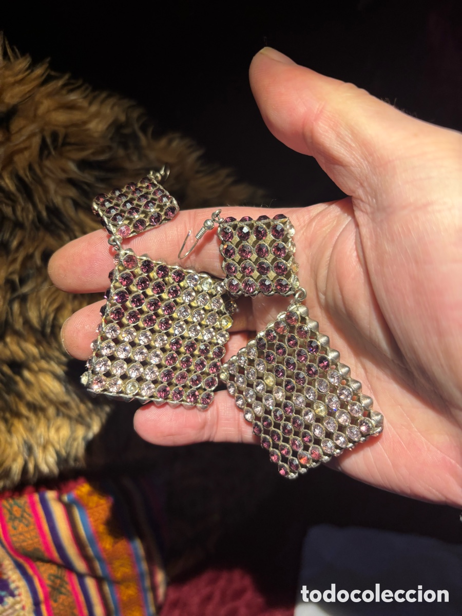 Joyeria: PRECIOSOS PENDIENTES VINTAGE DE STRASS - Foto 5
