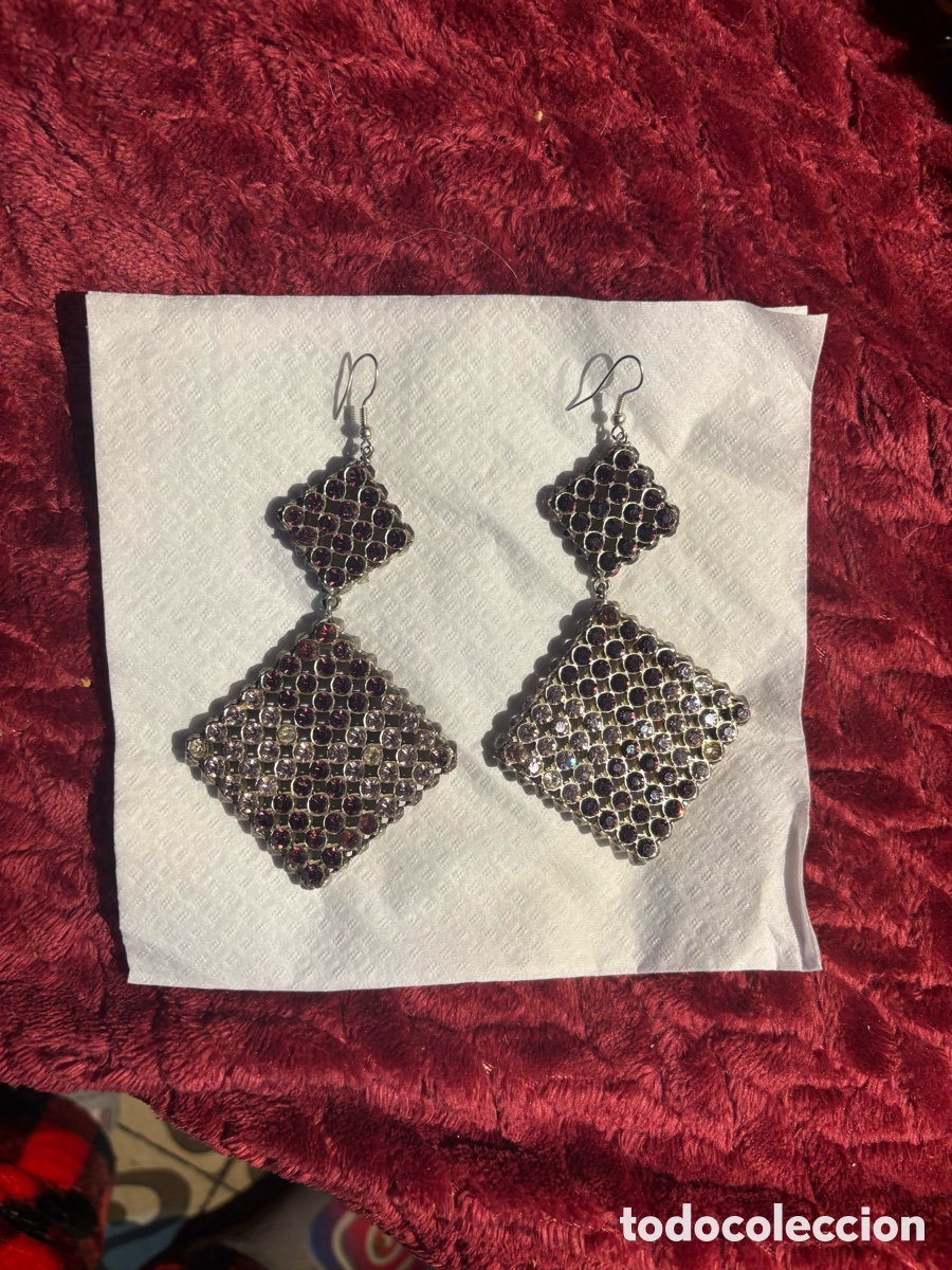 Joyeria: PRECIOSOS PENDIENTES VINTAGE DE STRASS - Foto 8
