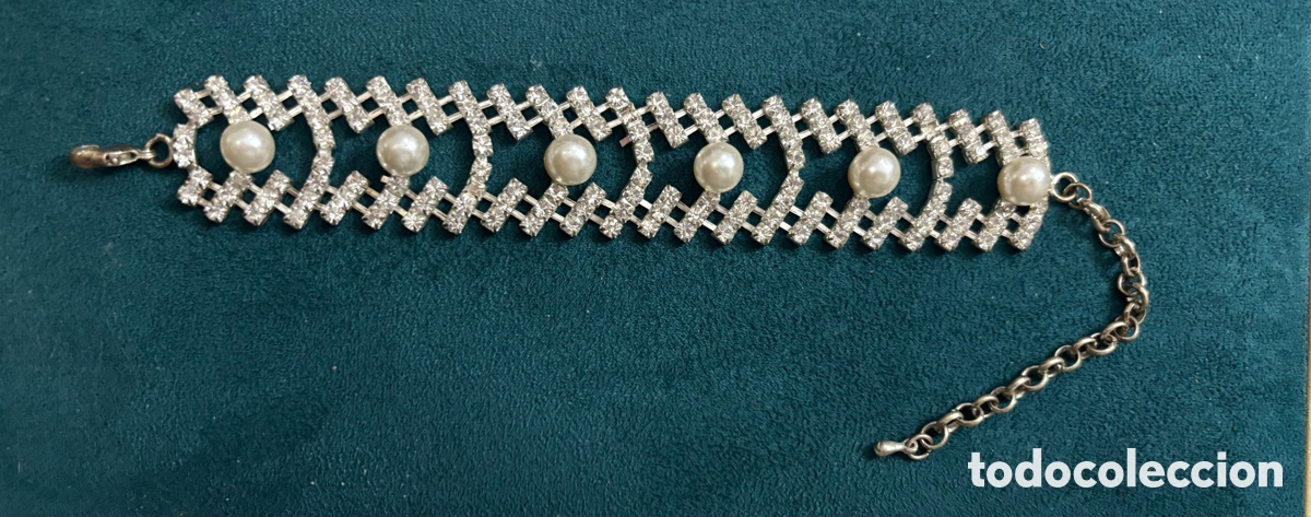 Joyeria: Pulsera de strass plateada - Foto 1