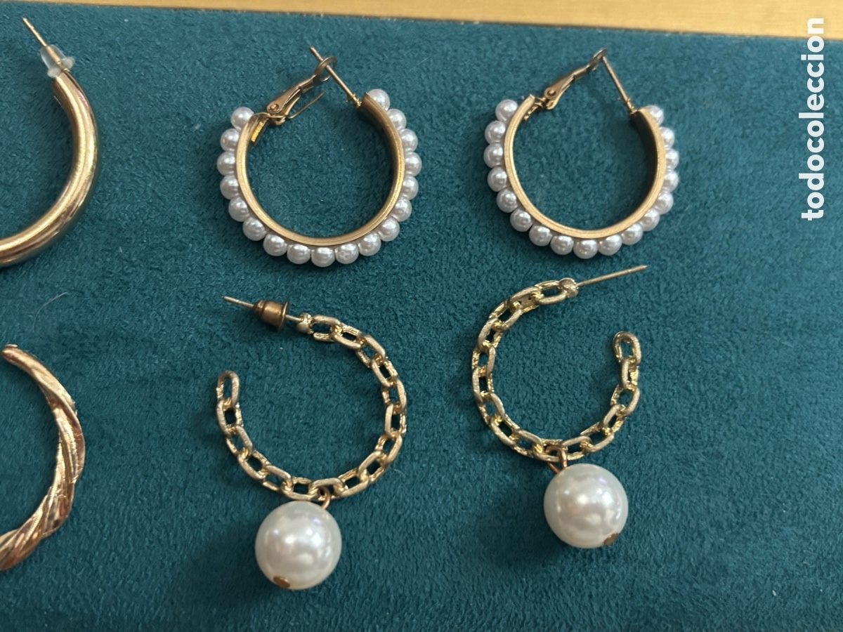 Joyeria: 4 pares de pendientes de bisuter&iacute;a - Foto 3