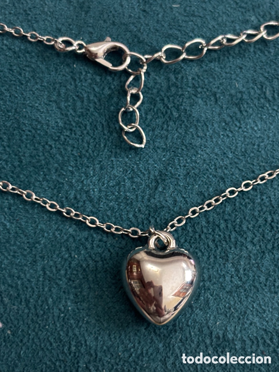Joyeria: Colgante de coraz&oacute;n plateado - Foto 2