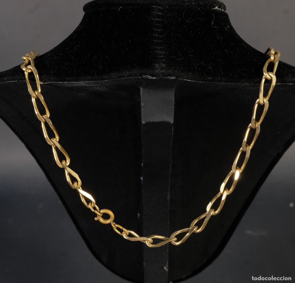 Joyeria: Cadena collar en metal dorado - Foto 3
