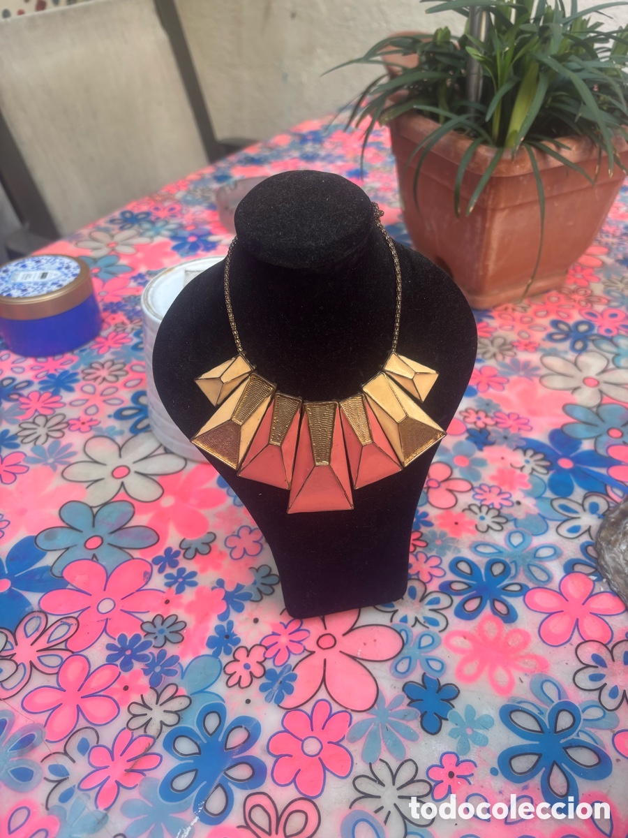 Joyeria: ESPECTACULAR COLLAR VINTAGE METAL Y ESMALTE - Foto 6