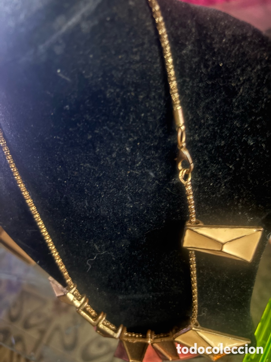 Joyeria: ESPECTACULAR COLLAR VINTAGE METAL Y ESMALTE - Foto 5