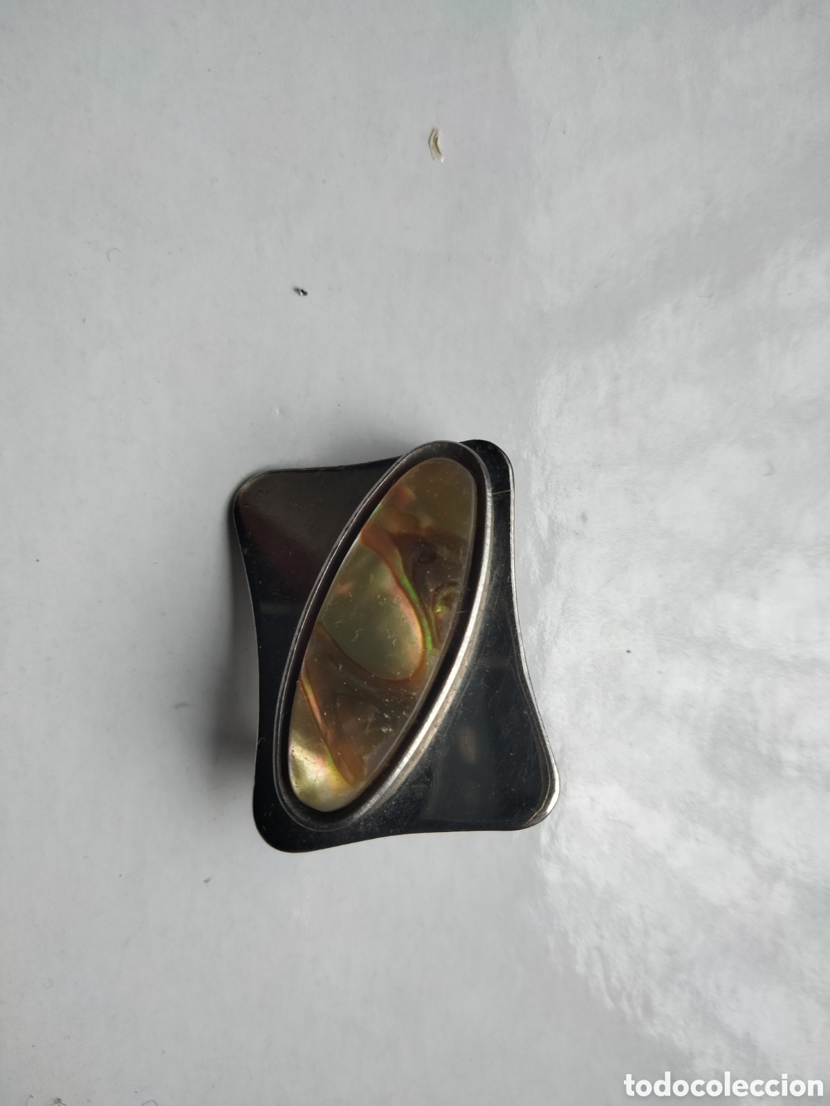 Joyeria: Bello broche vintage con madreperla - Foto 3