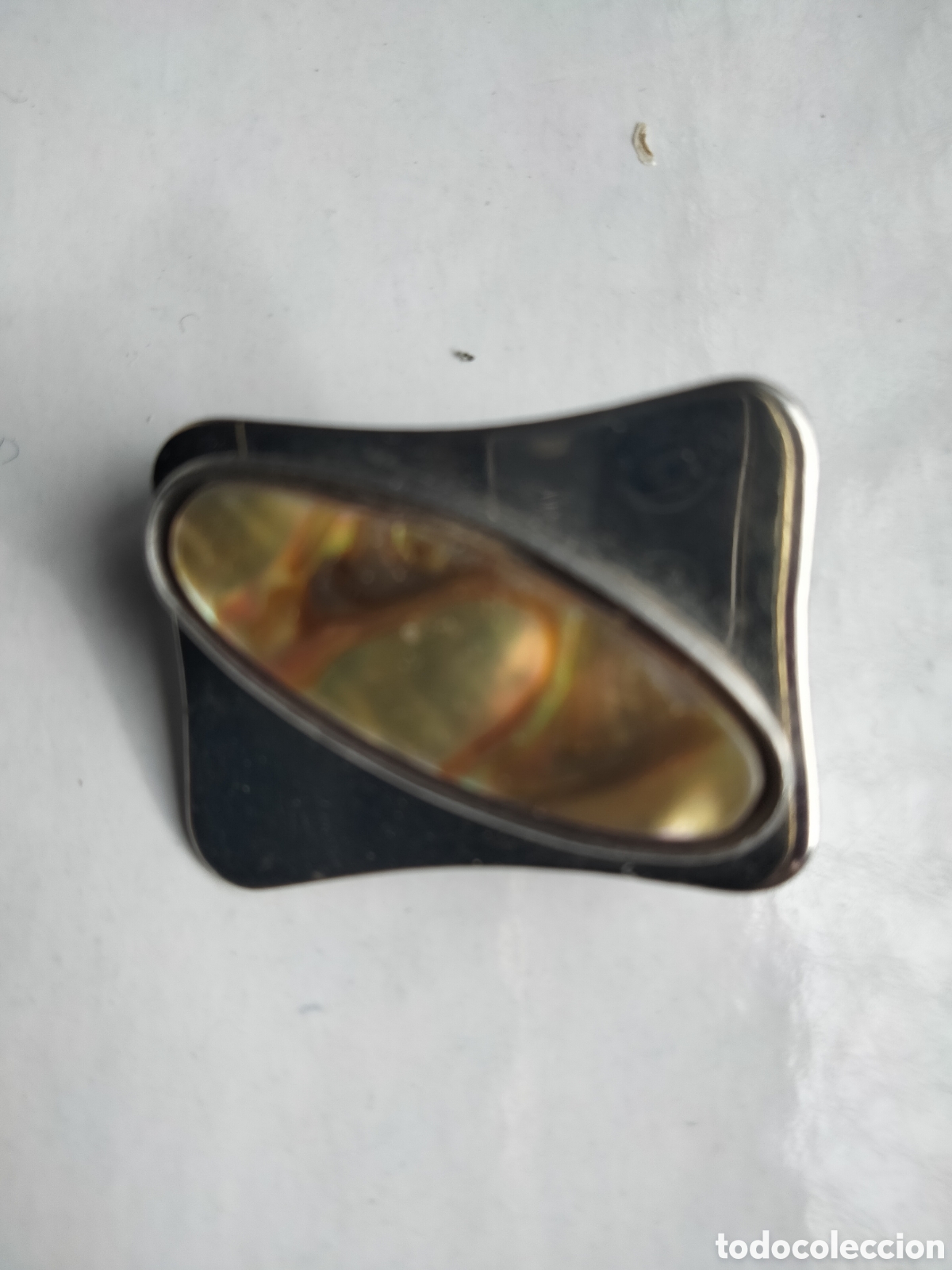 Joyeria: Bello broche vintage con madreperla - Foto 1