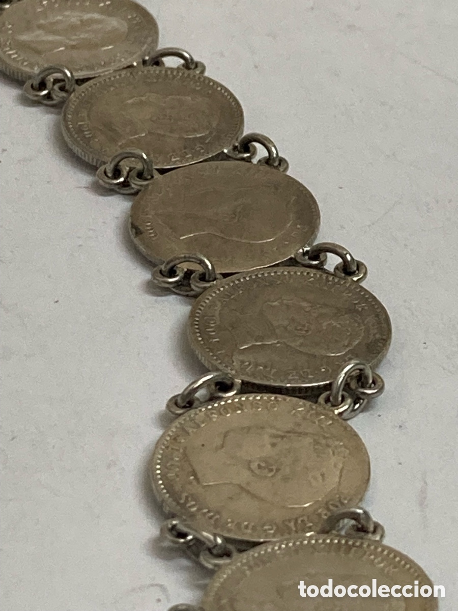 Joyeria: Pulsera de plata 8 monedas Espa&ntilde;o&ntilde;as Pul269 - Foto 2