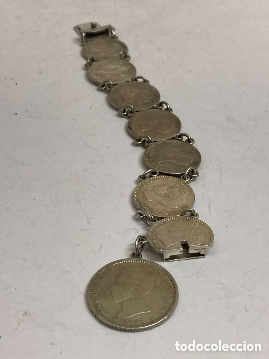 Joyeria: Pulsera de plata 8 monedas Espa&ntilde;o&ntilde;as Pul269 - Foto 1