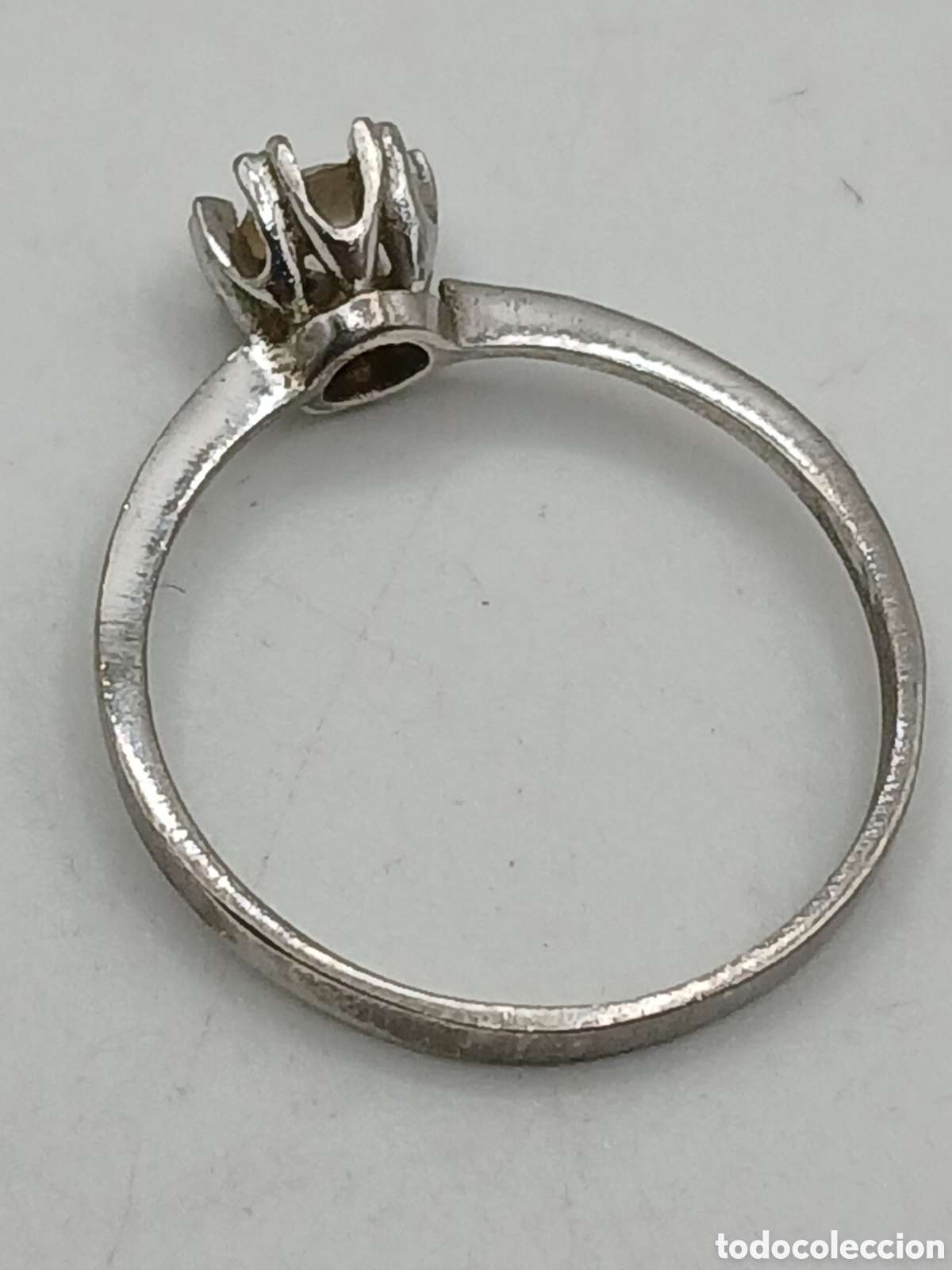 Joyeria: Anillo de pedida plata 925mls y zafiro blanco - Foto 5
