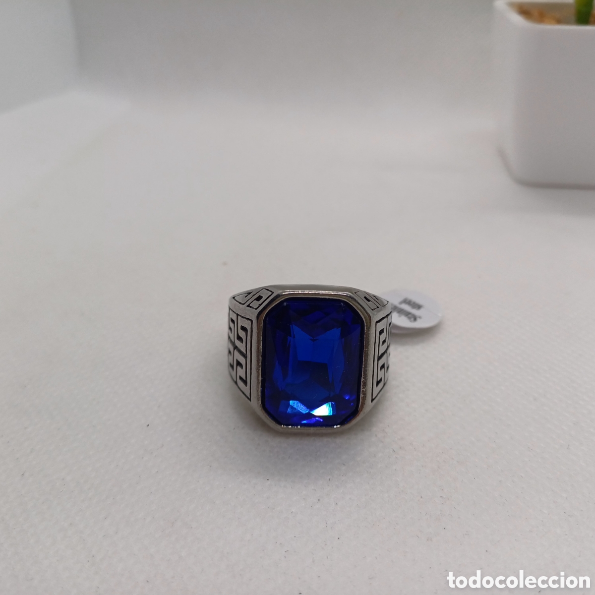 Joyeria: Anillo Sello Topacio Acero - Foto 7