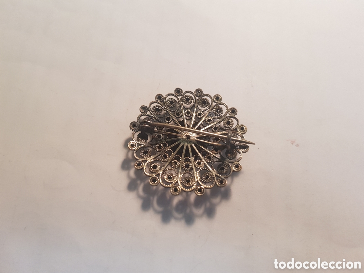 Joyeria: #969 Broche plata de ley 925 3,5cm - Foto 2