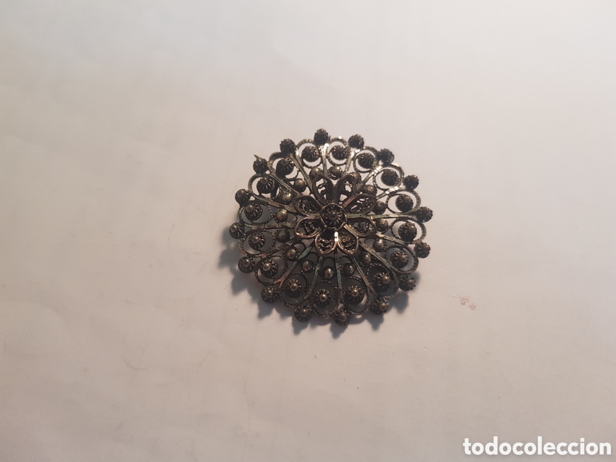 Joyeria: #969 Broche plata de ley 925 3,5cm - Foto 1