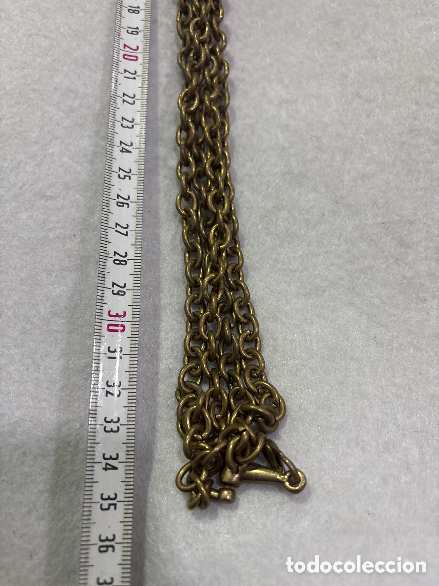 Joyeria: Antiguo collar cadena de metal (L126) - Foto 3