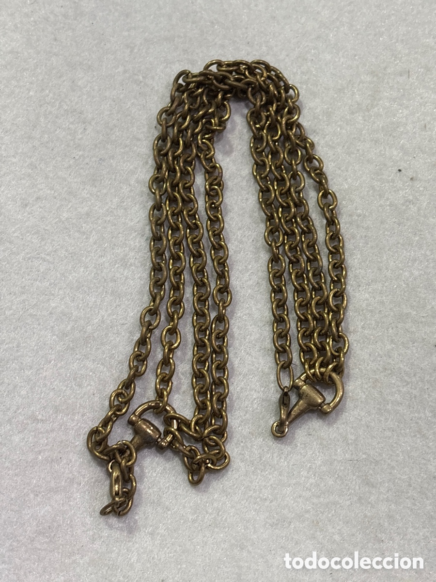 Joyeria: Antiguo collar cadena de metal (L126) - Foto 1