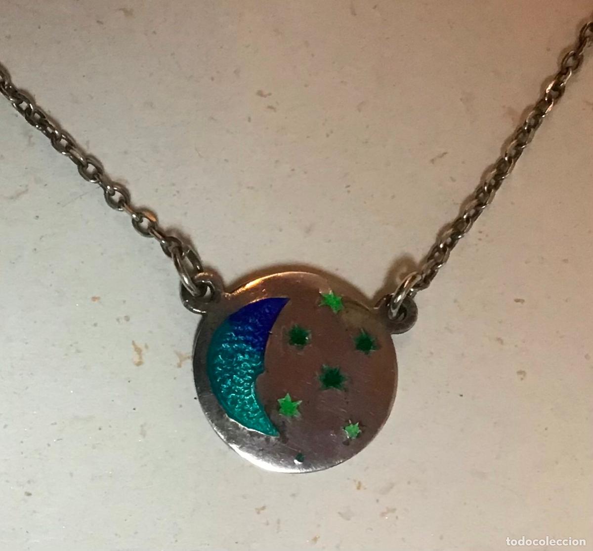 Joyeria: LUNA Y ESTRELLAS, COLLAR DE PLATA Y ESMALTE - Foto 1
