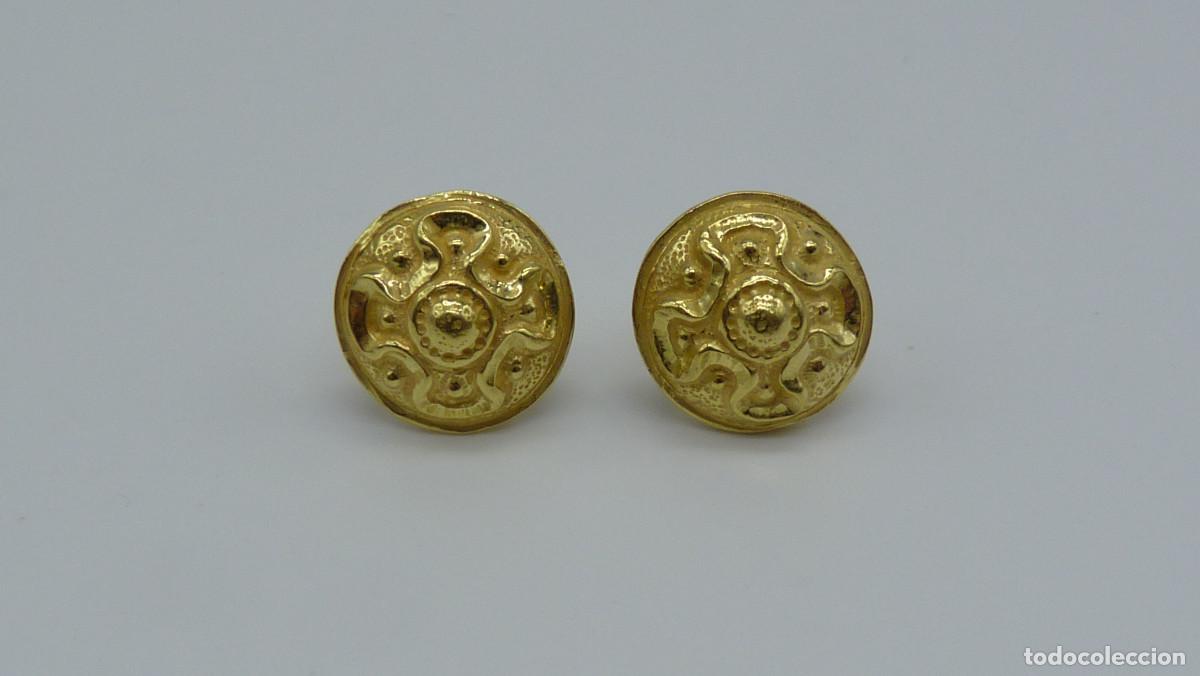 Joyeria: PENDIENTES BOTON EN ORO DE 18 KLTS.(750MM) - Foto 1