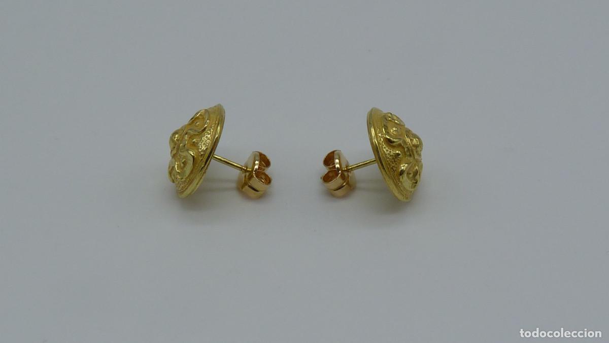 Joyeria: PENDIENTES BOTON EN ORO DE 18 KLTS.(750MM) - Foto 5