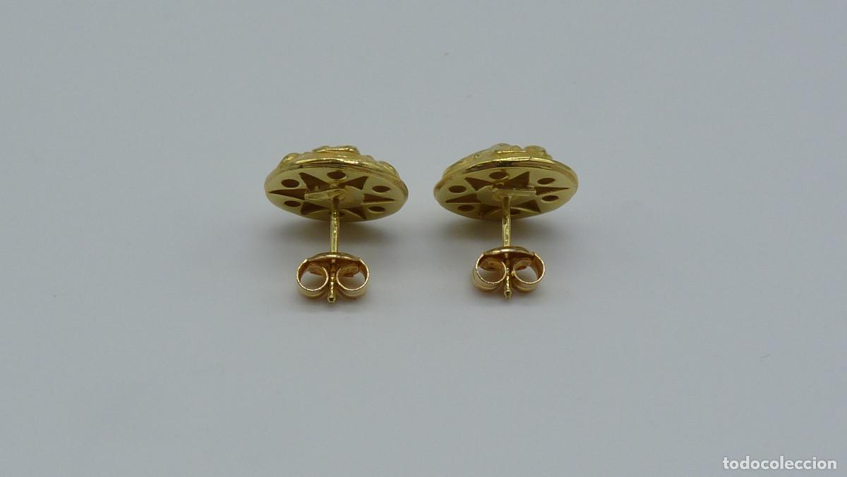 Joyeria: PENDIENTES BOTON EN ORO DE 18 KLTS.(750MM) - Foto 6