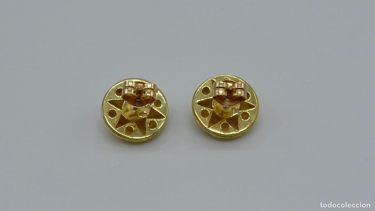 Joyeria: PENDIENTES BOTON EN ORO DE 18 KLTS.(750MM) - Foto 8
