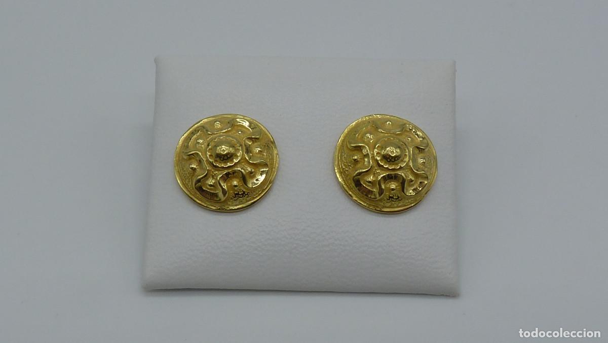 Joyeria: PENDIENTES BOTON EN ORO DE 18 KLTS.(750MM) - Foto 9