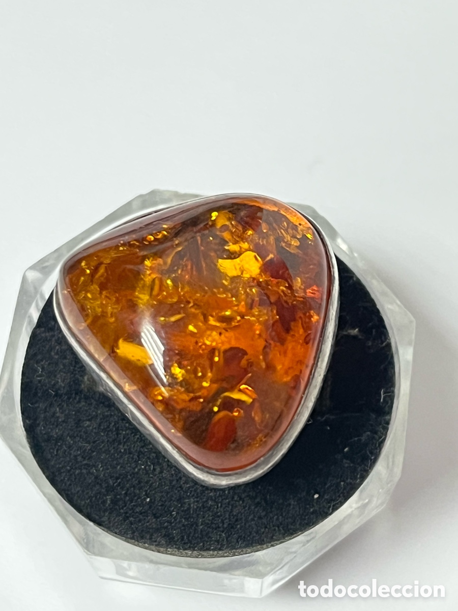 Joyeria: Sortija de plata y &aacute;mbar /S253 - Foto 1