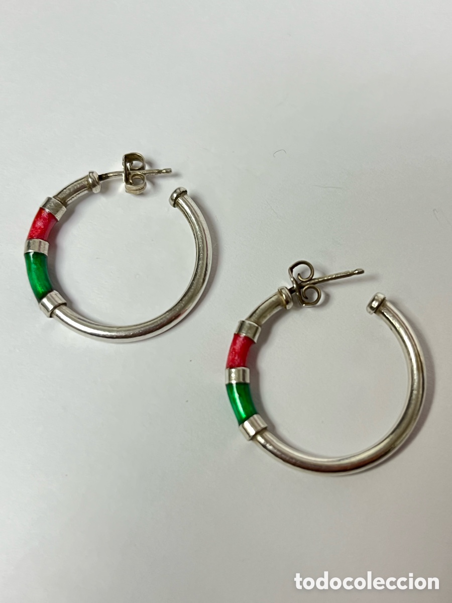 Joyeria: Criollas de plata y esmalte /P146 - Foto 4