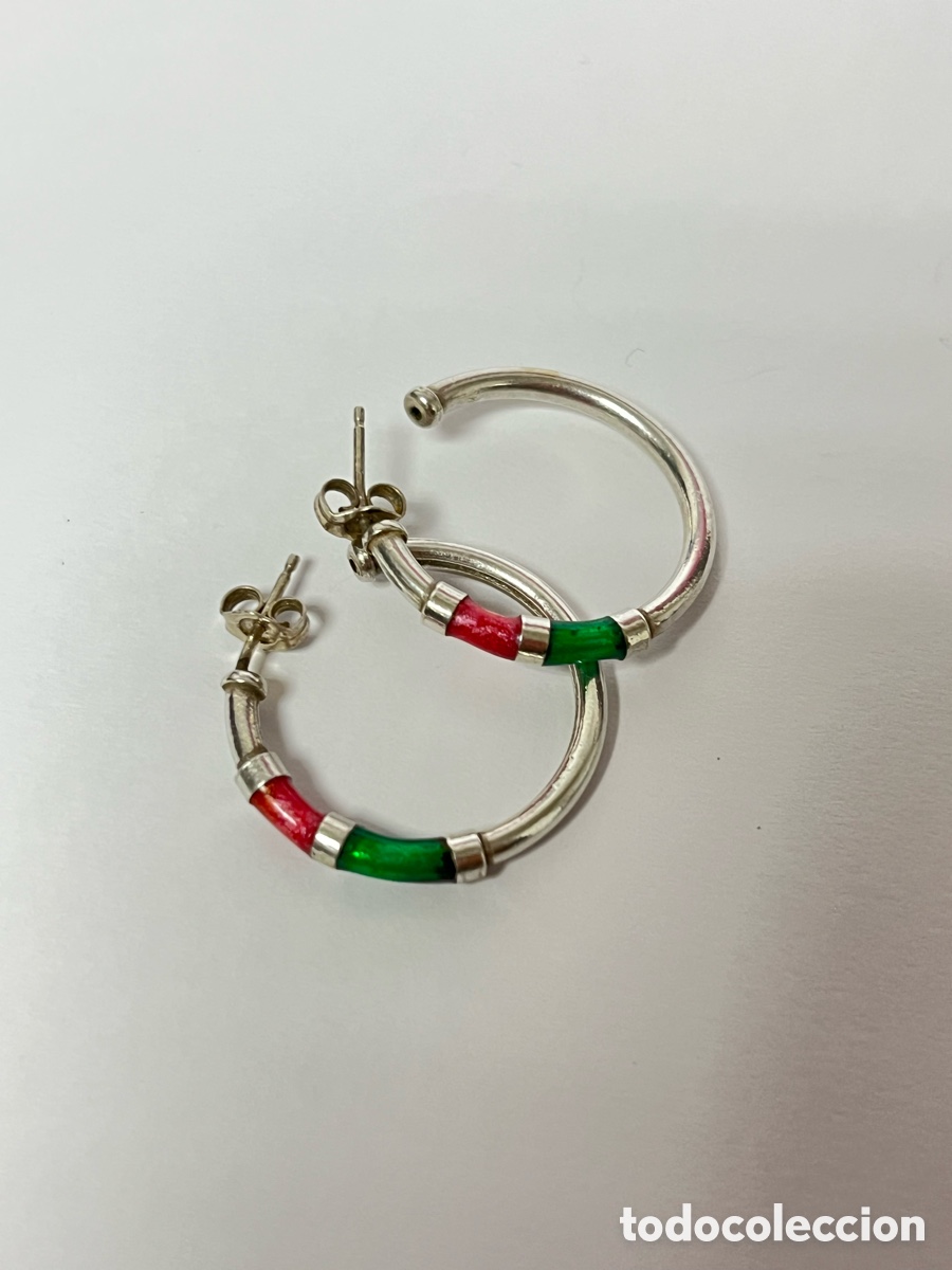 Joyeria: Criollas de plata y esmalte /P146 - Foto 5