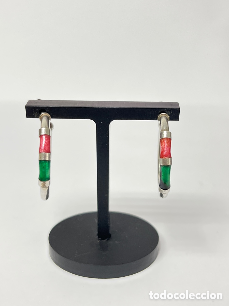 Joyeria: Criollas de plata y esmalte /P146 - Foto 1