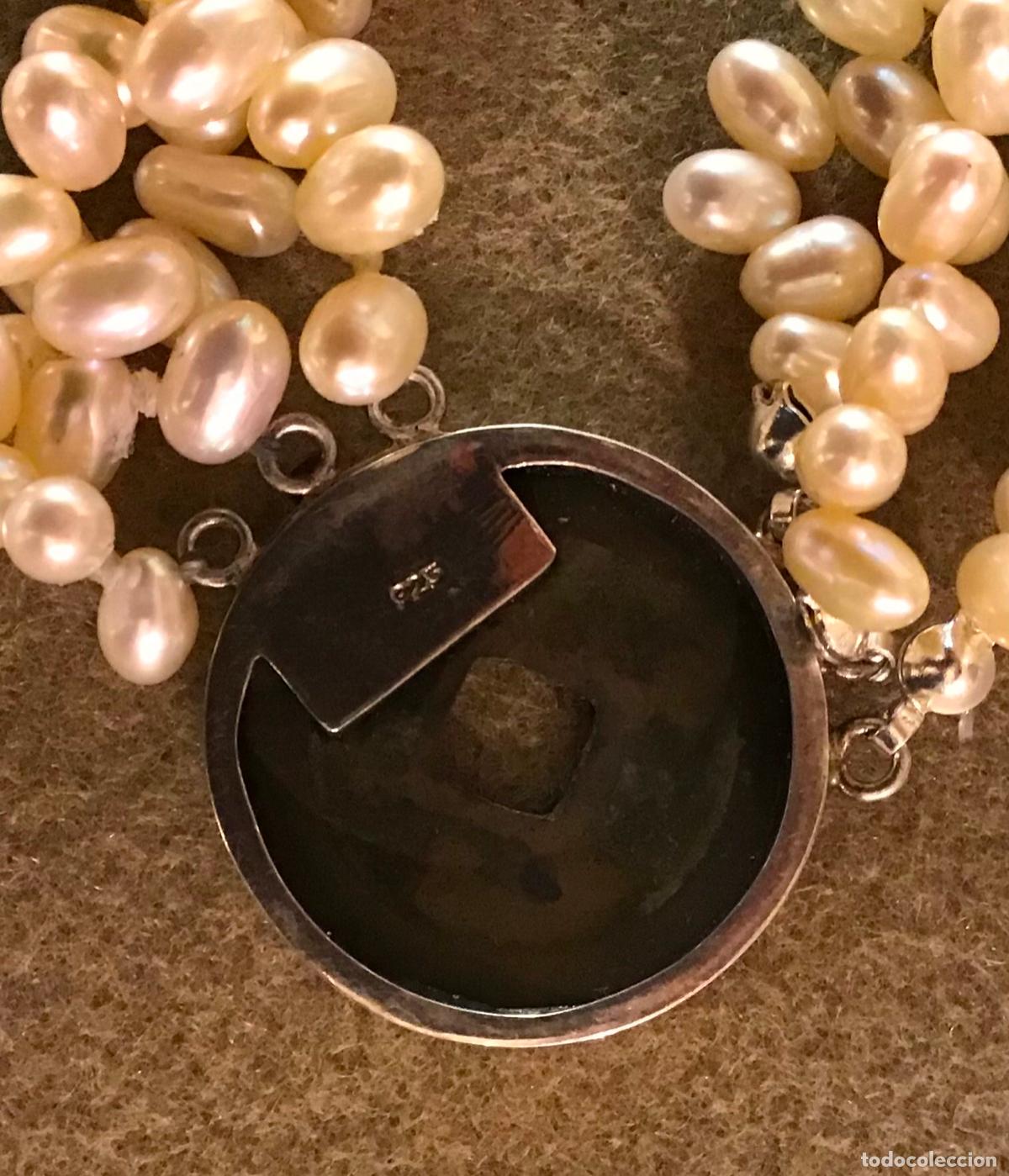 Joyeria: COLLAR DE PERLAS Y PLATA - Foto 3