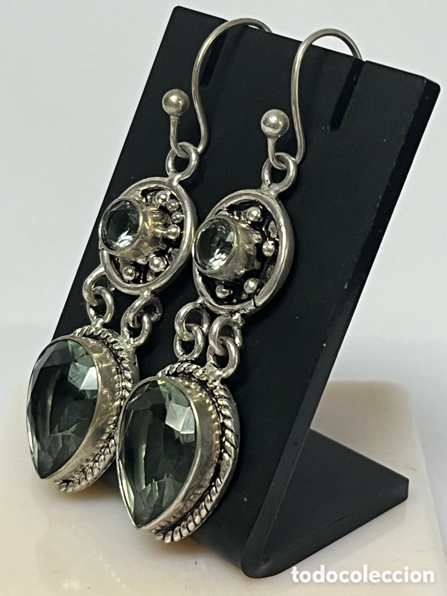 Joyeria: Pendientes de plata y tan Anita /P146 - Foto 2