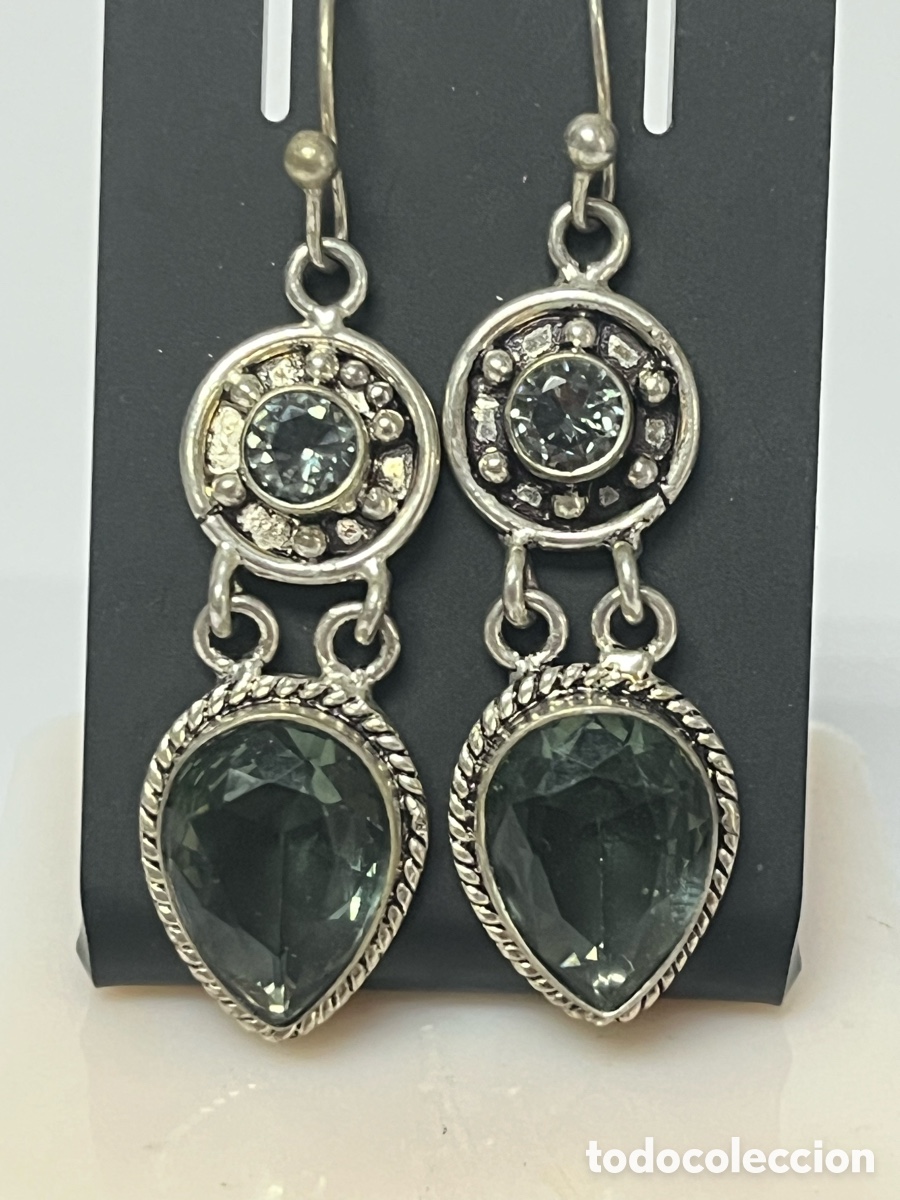 Joyeria: Pendientes de plata y tan Anita /P146 - Foto 1