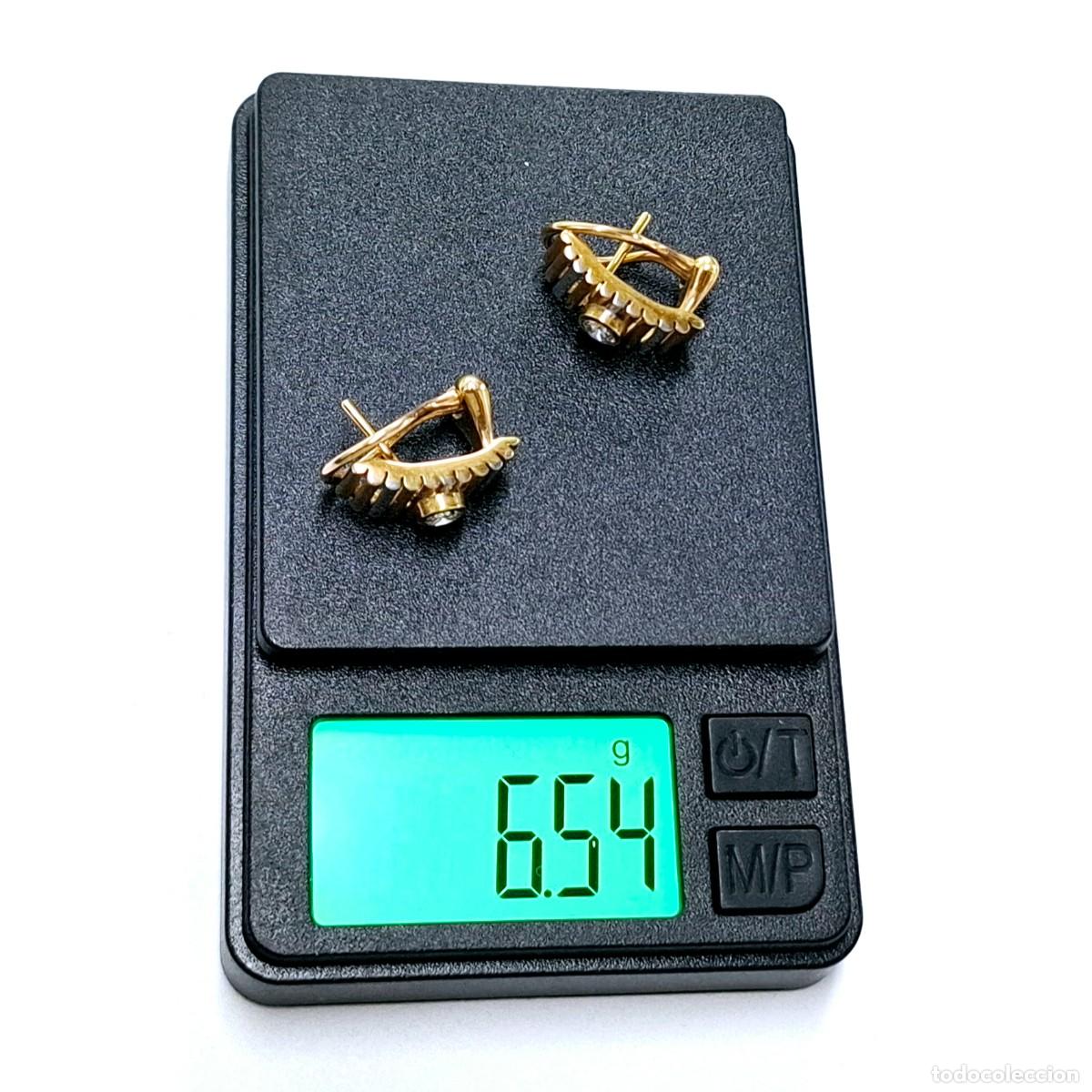 Joyeria: PRECIOSOS PENDIENTES DE ORO BLANCO Y AMARILLO CON DIAMANTES - Foto 15