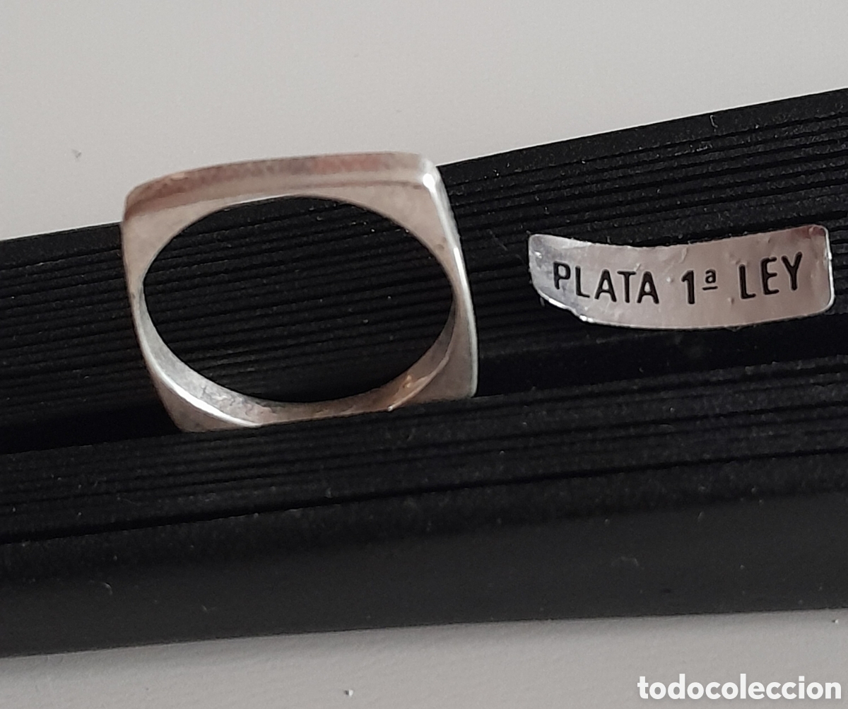 Joyeria: ANILLO DE PLATA.MACIZO CUADRADO. MEDIDA 20 - Foto 6