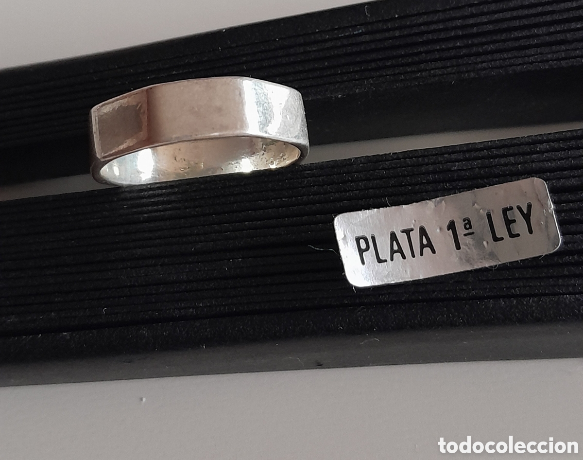 Joyeria: ANILLO DE PLATA MACIZA HEXAGONAL.MEDIDA 17 - Foto 3