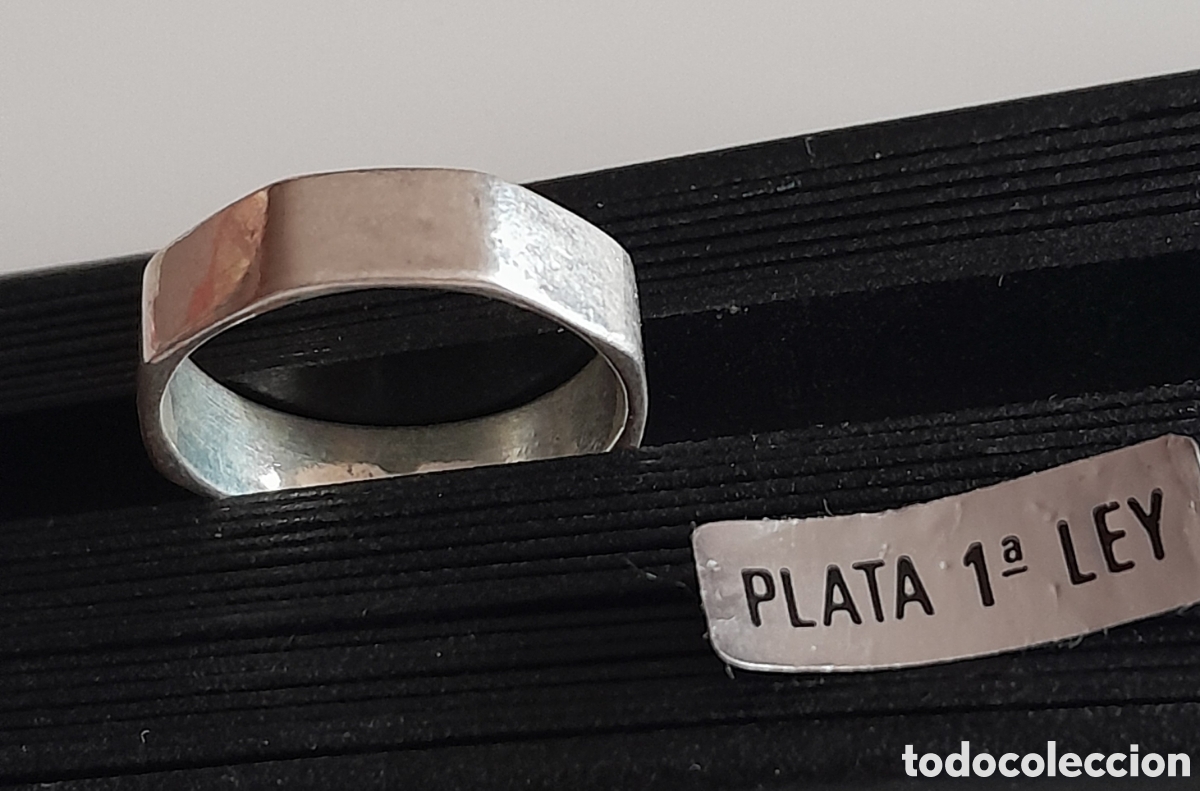 Joyeria: ANILLO DE PLATA MACIZA HEXAGONAL.MEDIDA 17 - Foto 1