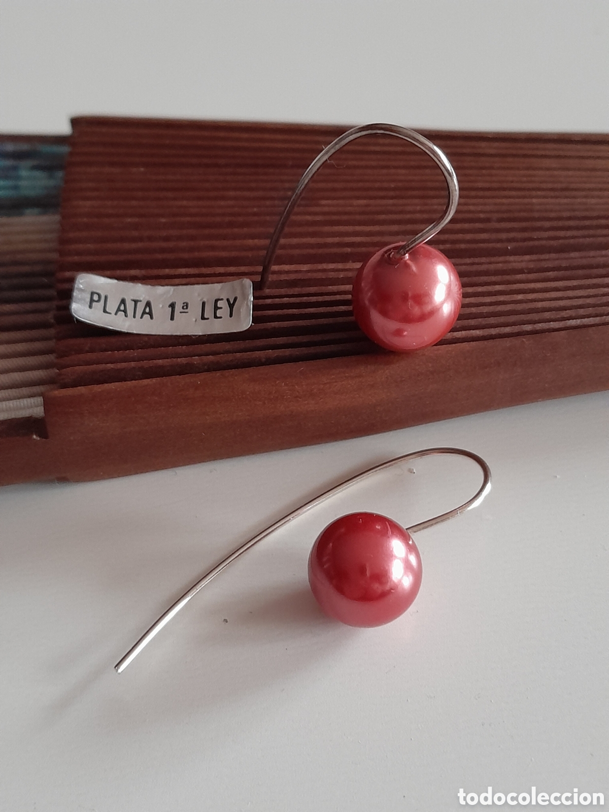 Joyeria: PENDIENTES DE PLATA CON PERLAS DE COLOR - Foto 4
