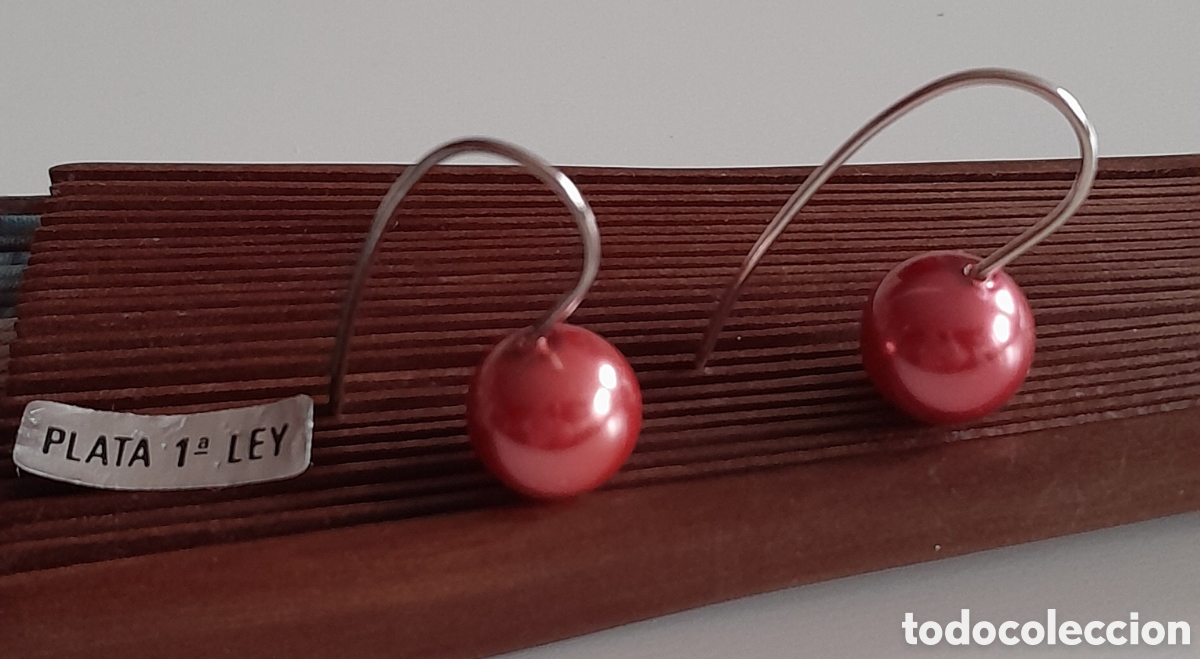 Joyeria: PENDIENTES DE PLATA CON PERLAS DE COLOR - Foto 5