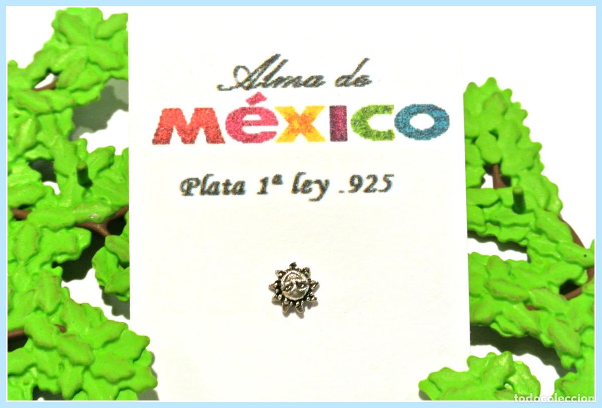 Joyeria: Pendiente sol de plata de 1&ordf; ley 925, A&ntilde;o 2000, Nuevo - Foto 2